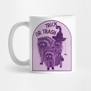 Trick or Trash Raccoons Mug